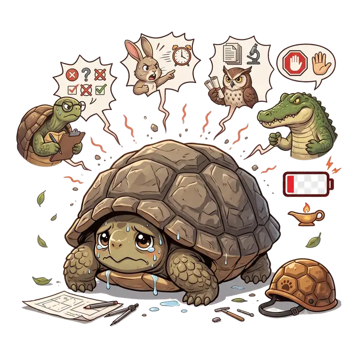 ひっこみガメ（心の体力MP診断のキャラクター）