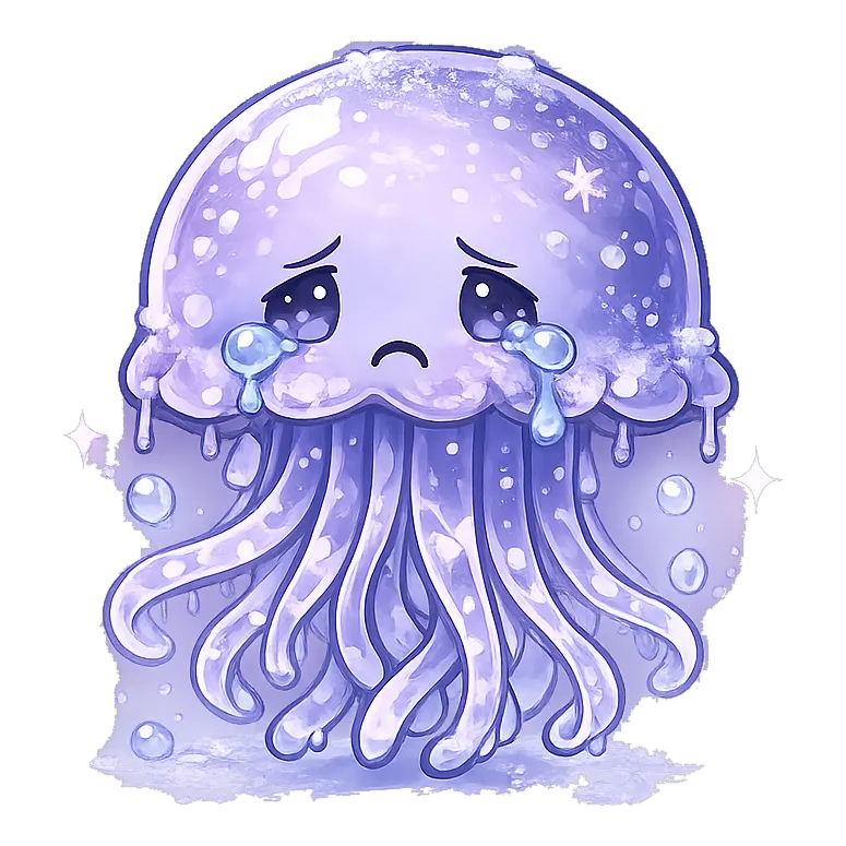 もらい泣きクラゲ(心の体力MP診断のキャラクター)