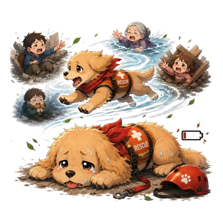 レスキュー犬(心の体力MP診断のキャラクター)